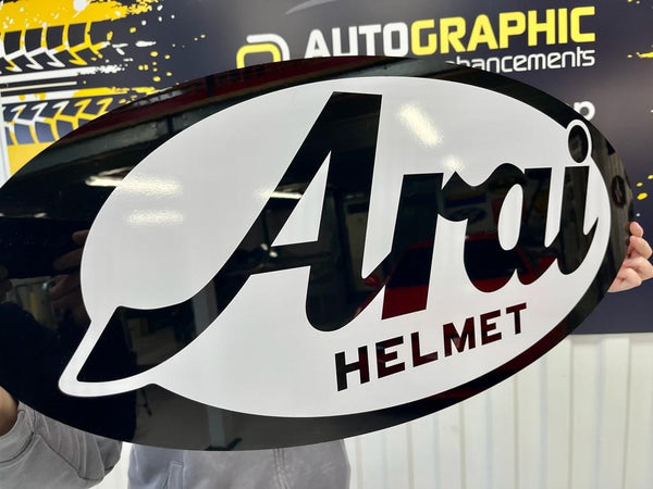 Arai Helmet Sign