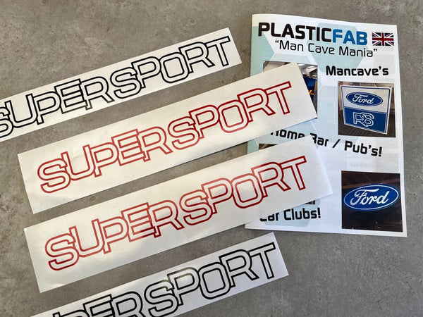 FORD Fiesta MK1 Supersport Decal - RED