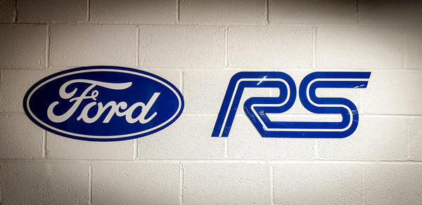 Ford RS MK1 Logo Sign