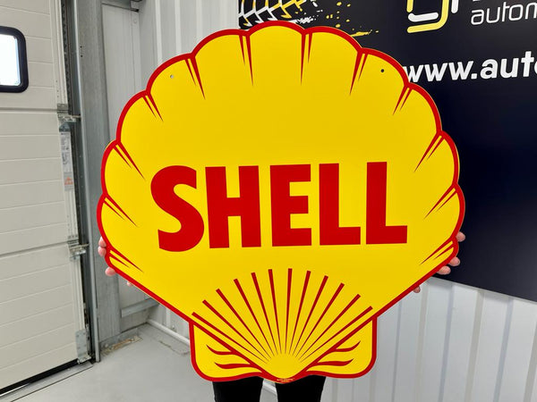 SHELL Logo Sign - Vintage Style (Double Side)