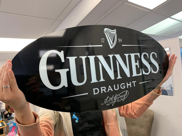 GUINNESS Opal Oval Sign