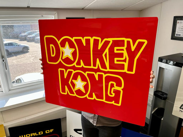 DONKEY KONG Logo Games Room Sign