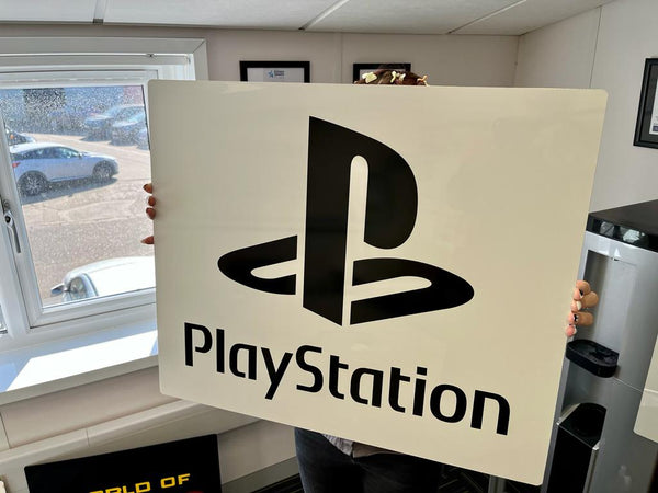 PLAYSTATION Sign - White