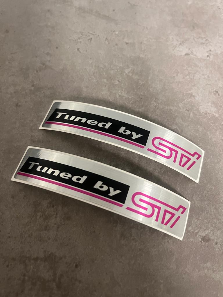 SUBARU Tuned by STI Decal - OEM Decal - Auto Graphic